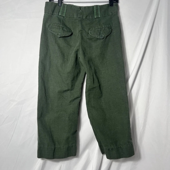 Marc Jacobs Two-Toned Capri Linen Pants Green Size 4 - Picture 2 of 15